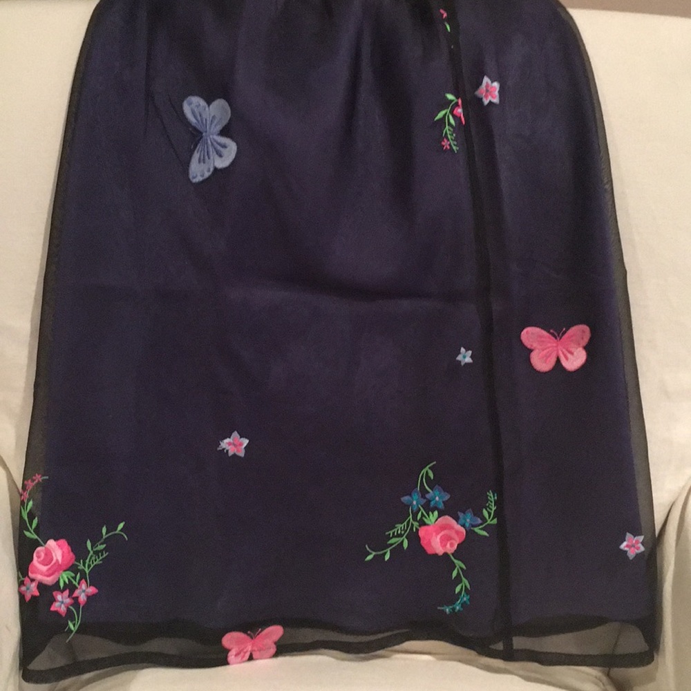 Lilly Pulitzer Embroidered Navy Skirt